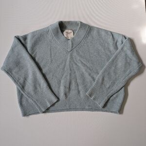 Abercrombie & Fitch Soft Blue V-Neck Sweater